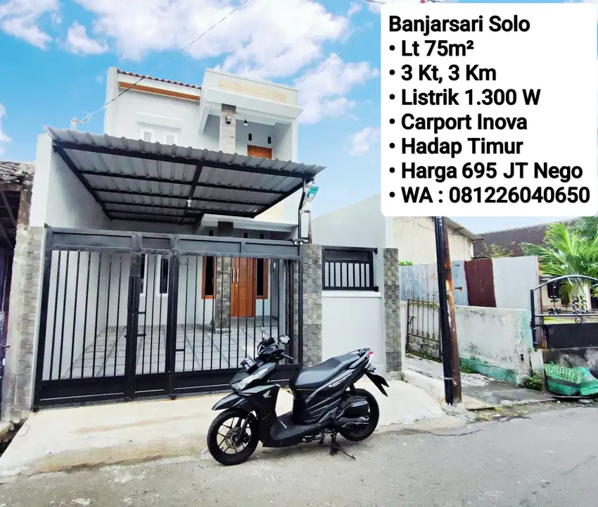 Jual Rumah Baru 2 Lantai Area SOLO KOTA, dekat Manahan, Sumber