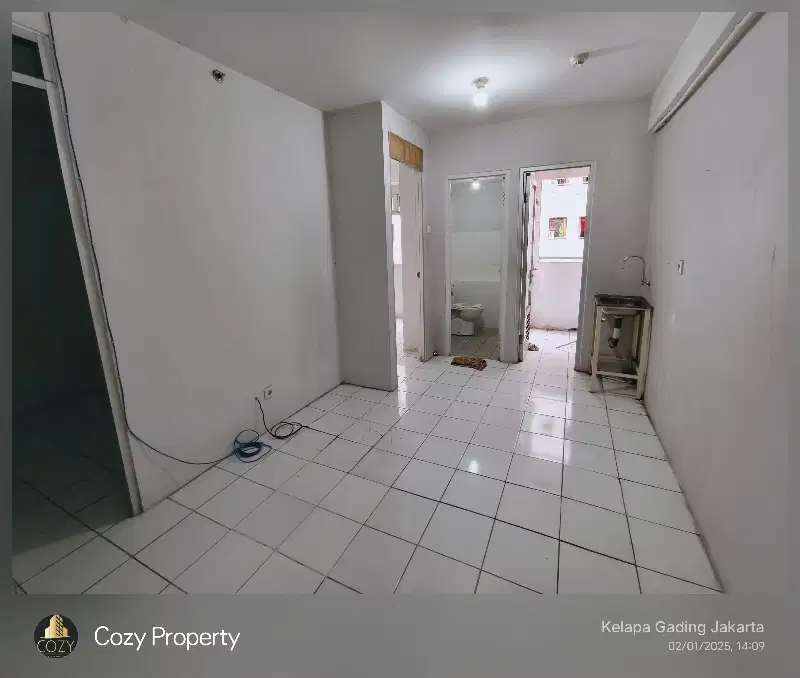 dijual murah apartemen gading nias 2 kmr shm all in 200jt cash