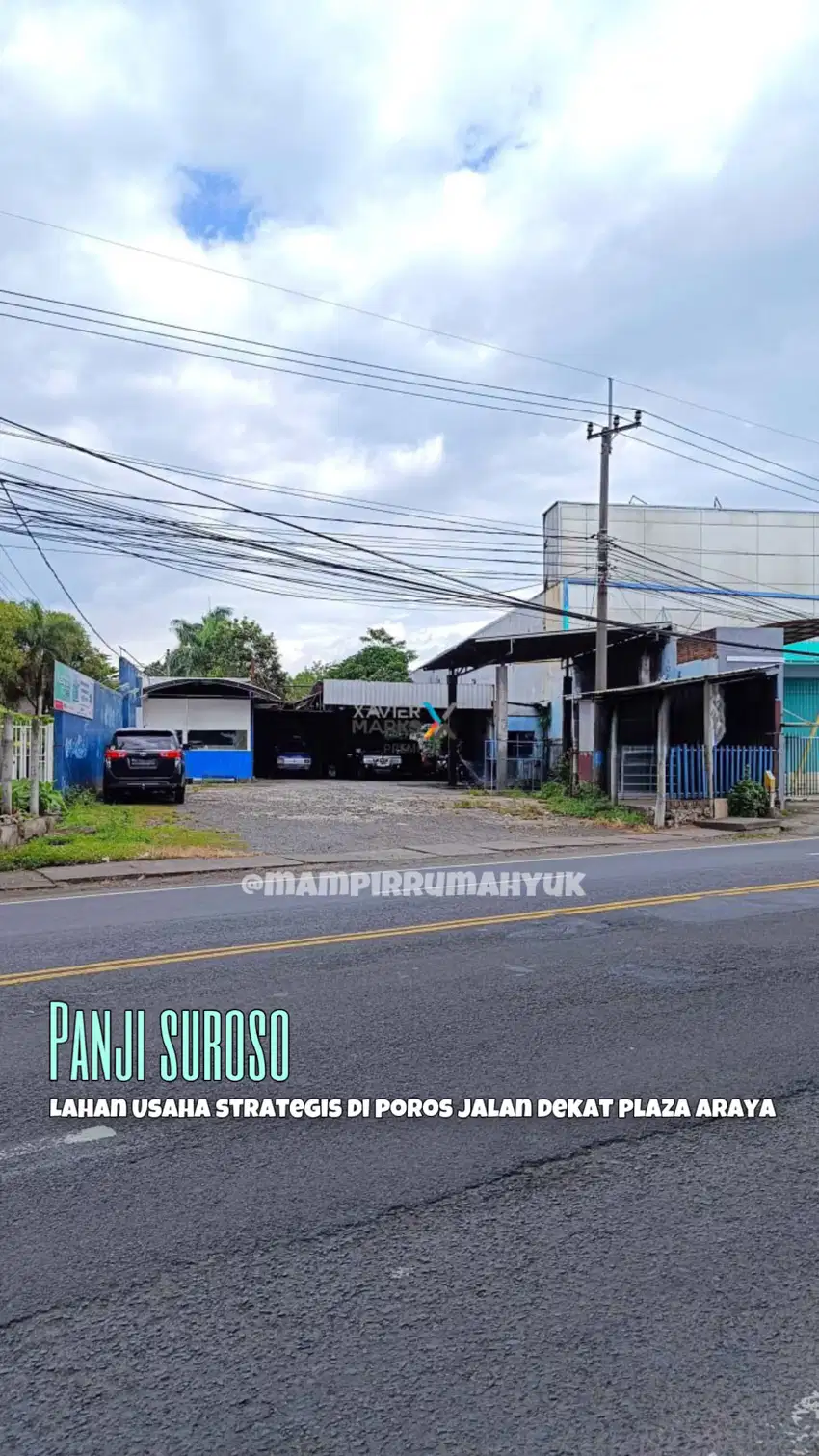 Lahan usaha strategis di poros jalan panji suroso Blimbing Malang
