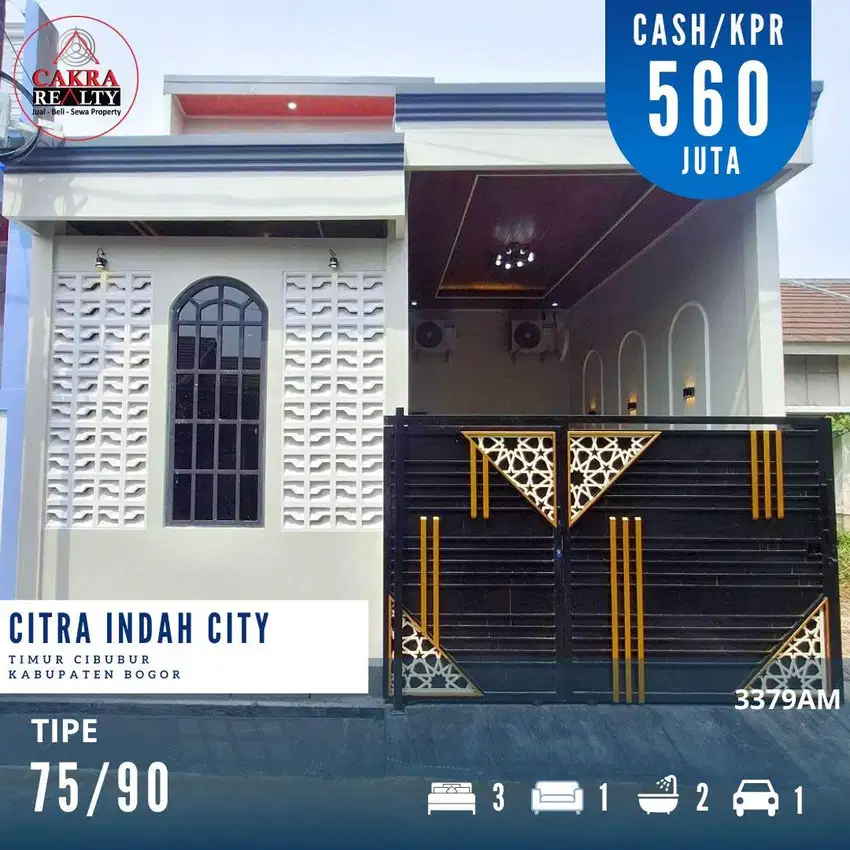 Rumah cantik siap huni di citra indah city