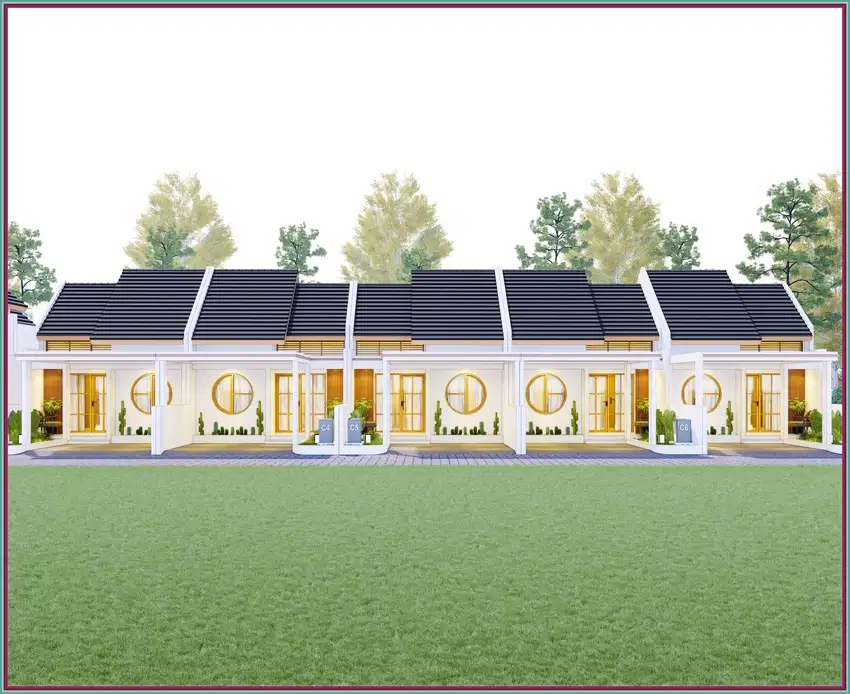 Rumah Jogja Murah Dalam Cluster Desain Jepang Jalan Wates