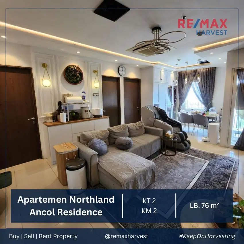 JUAL MURAH APARTEMEN NORTHLAND ANCOL RESIDENCE FULL FURNISH JKT UTARA