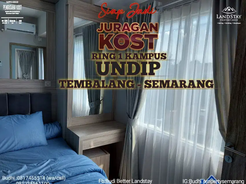24 KAMAR,TERDEKAT,STRATEGIS,CUSTOM DESAIN KOST RING 1 KAMPUS UNDIP SMG