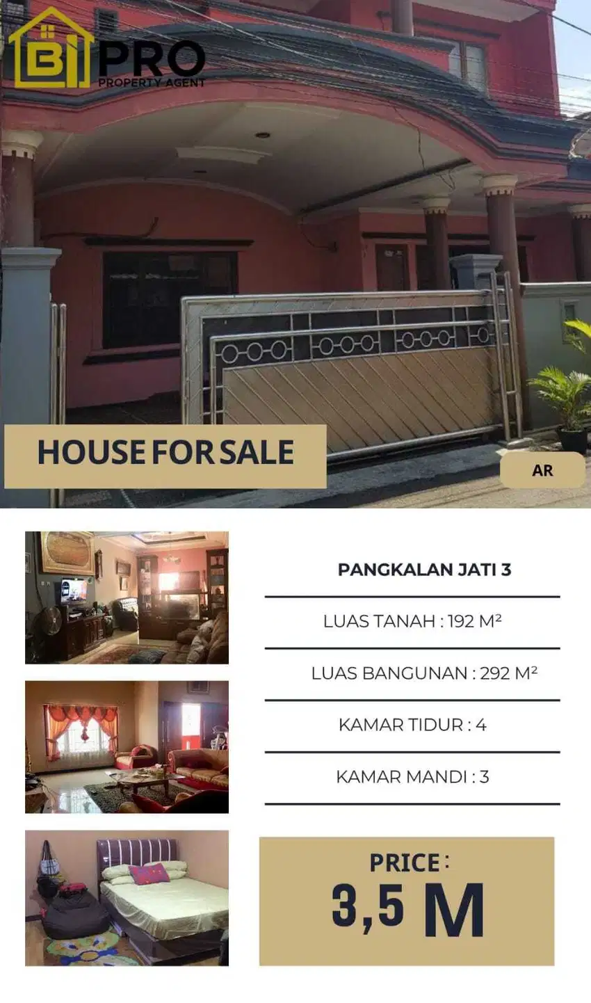 Pangkalan jati, Jakarta Timur, mewah, murah, siap huni, asri
