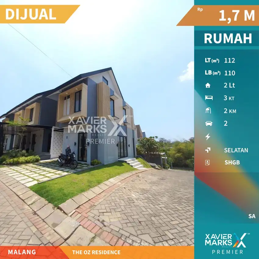 Dijual  Rumah Hook Siap Huni Bagus di The Oz Tidar Malang