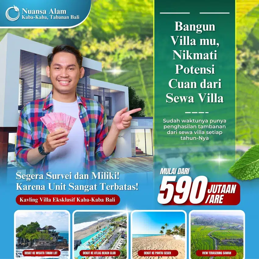 Tanah Kavling di Tabanan Bali Dekat Tanah Lot dan Bandara Ngurah Rai