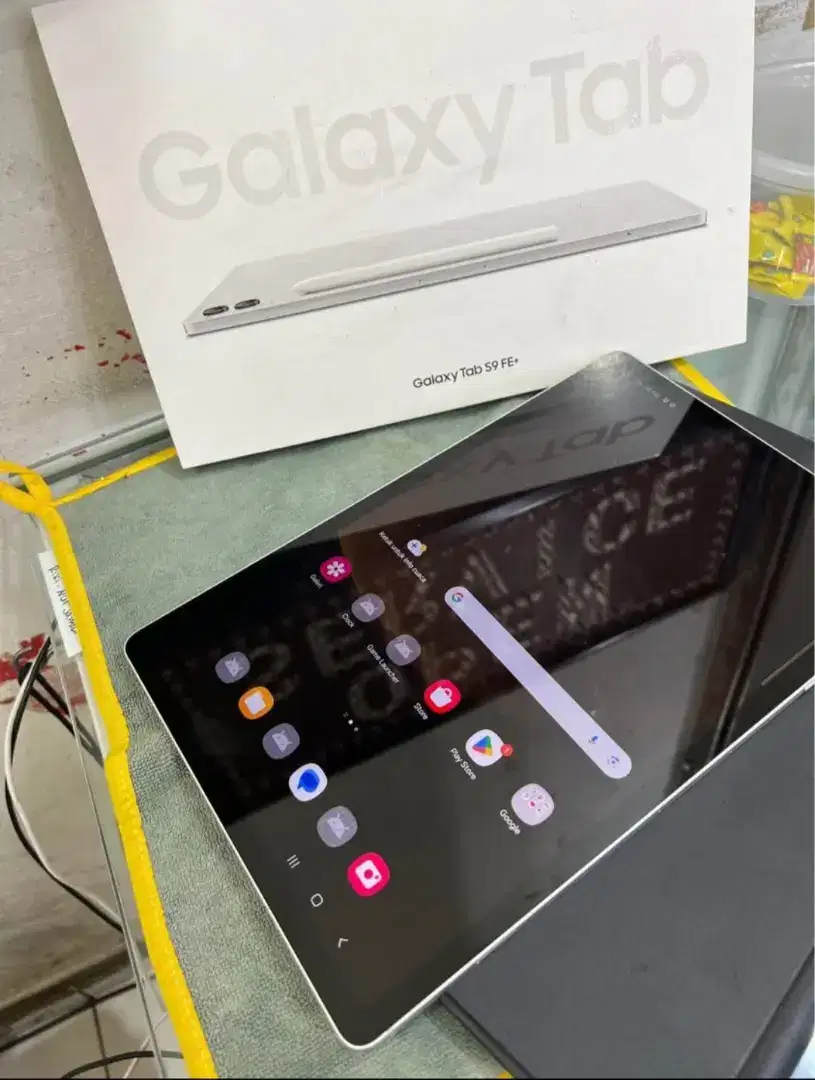 Samsung tab S9 fe plus wifi 8/128 fulset ori mulus no minus