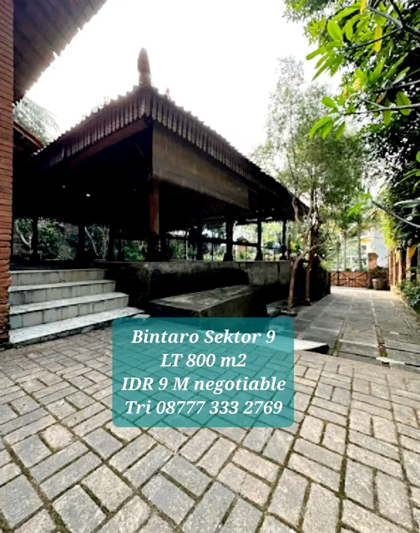 Kavling ada bonus rumah di Sektor 9  Bintaro 11 jt an