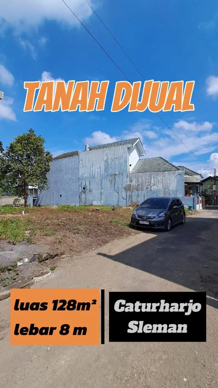 Murah Tanah Dijual Bentuk Ideal Lokasi Mangunan Caturharjo Sleman