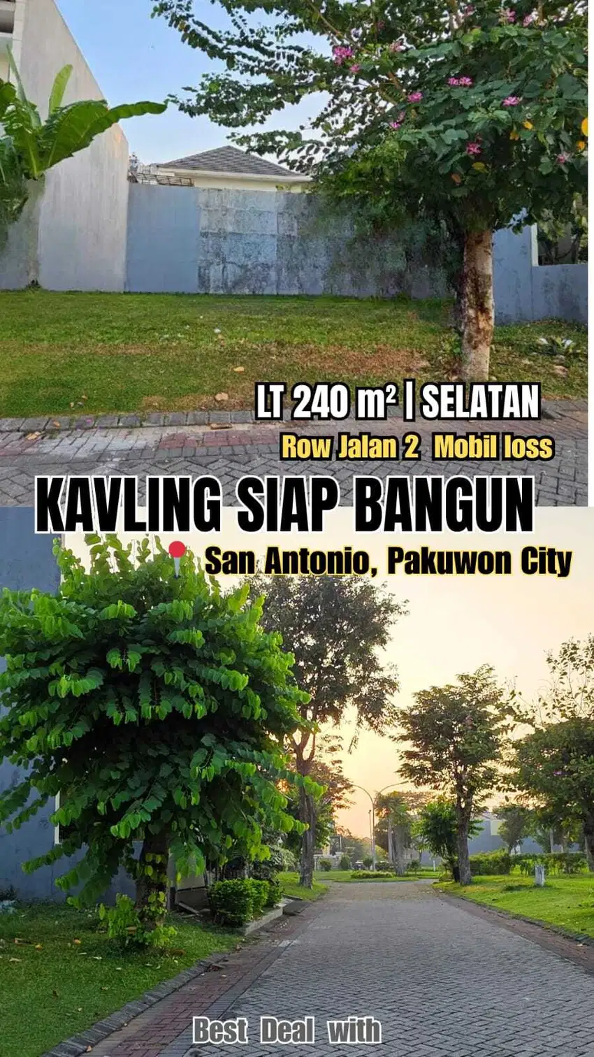 Dijual Kavling Pakuwon City siap bangun