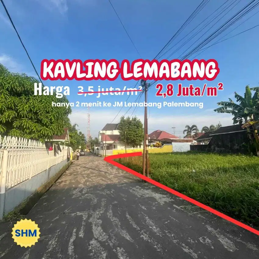 Tanah Stratetegis Palembang JL Yayasan 2 Lemabang
