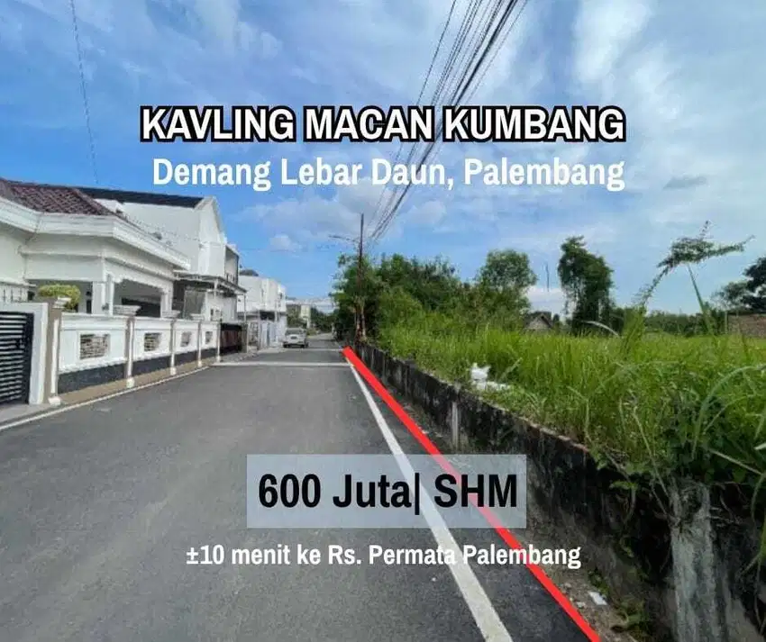 Dijual Tanah JL Macan Kumbang dekat Griya Agung