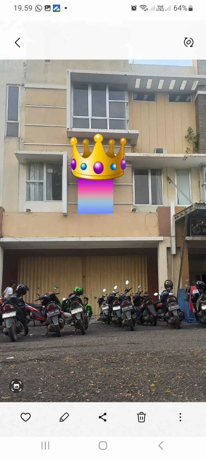 Disewa ruko taman cemara  harapan indah bekasi