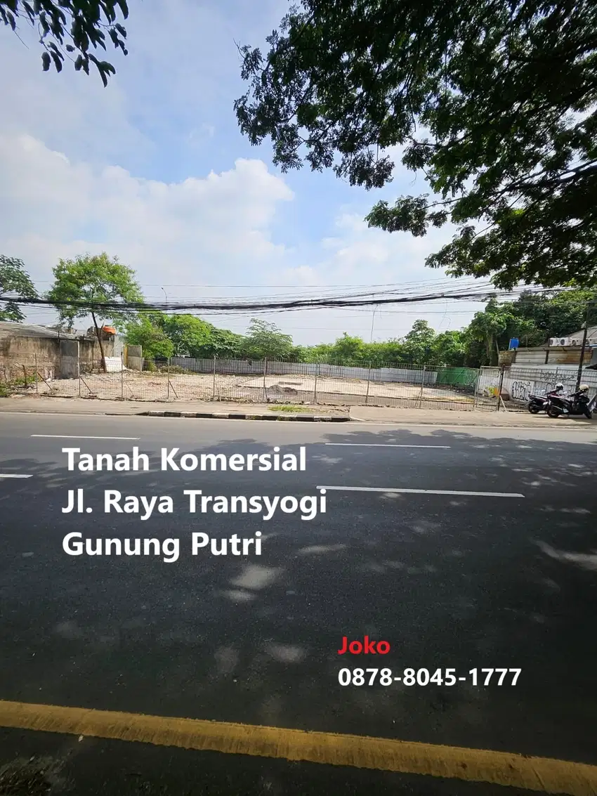 Tanah Komersial Harga BAWAH NJOP Jl. Raya Alternatif, Cibubur