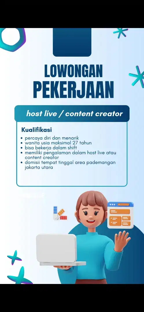Host live dan konten creator