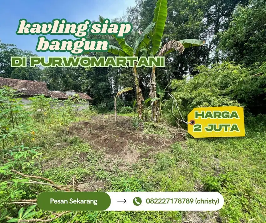 Tanah Siap Bangun di Purwomartani, Kalasan! Hanya 2 Jutaan