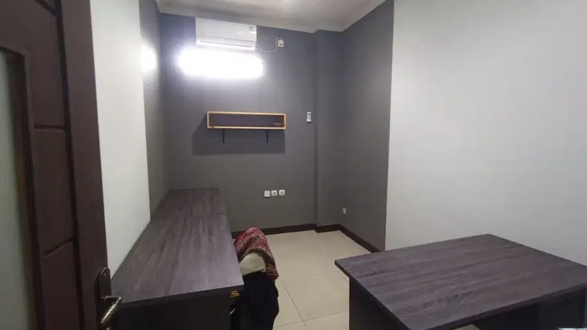 Office Space Bulanan Bandung Strategis Furnish Meja Kursi AC