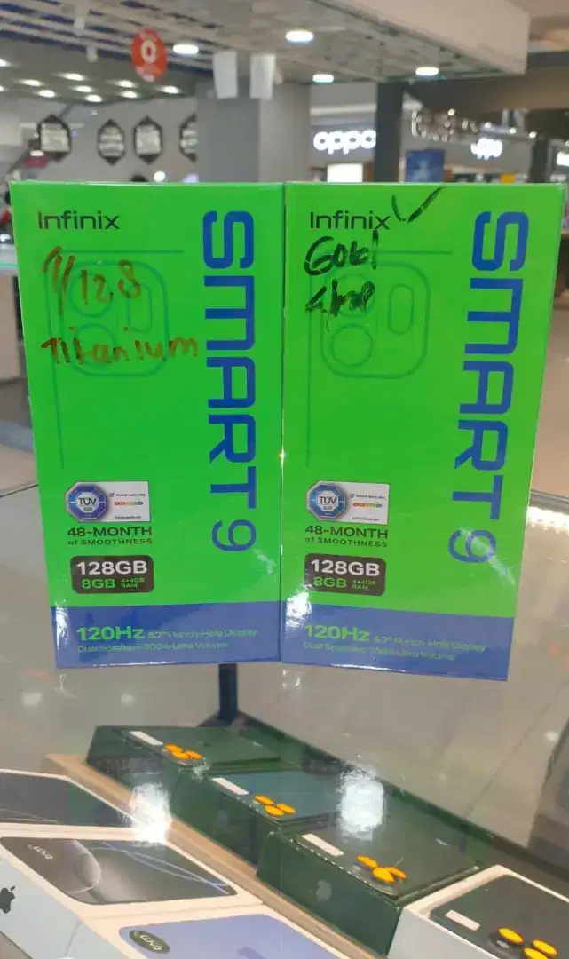 Infinix smart 9 , ram 8GB + 128 GB