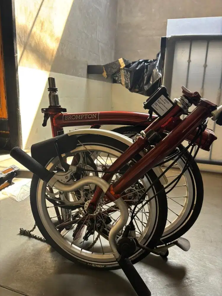 Brompton Flame + Raw lacquer titanium