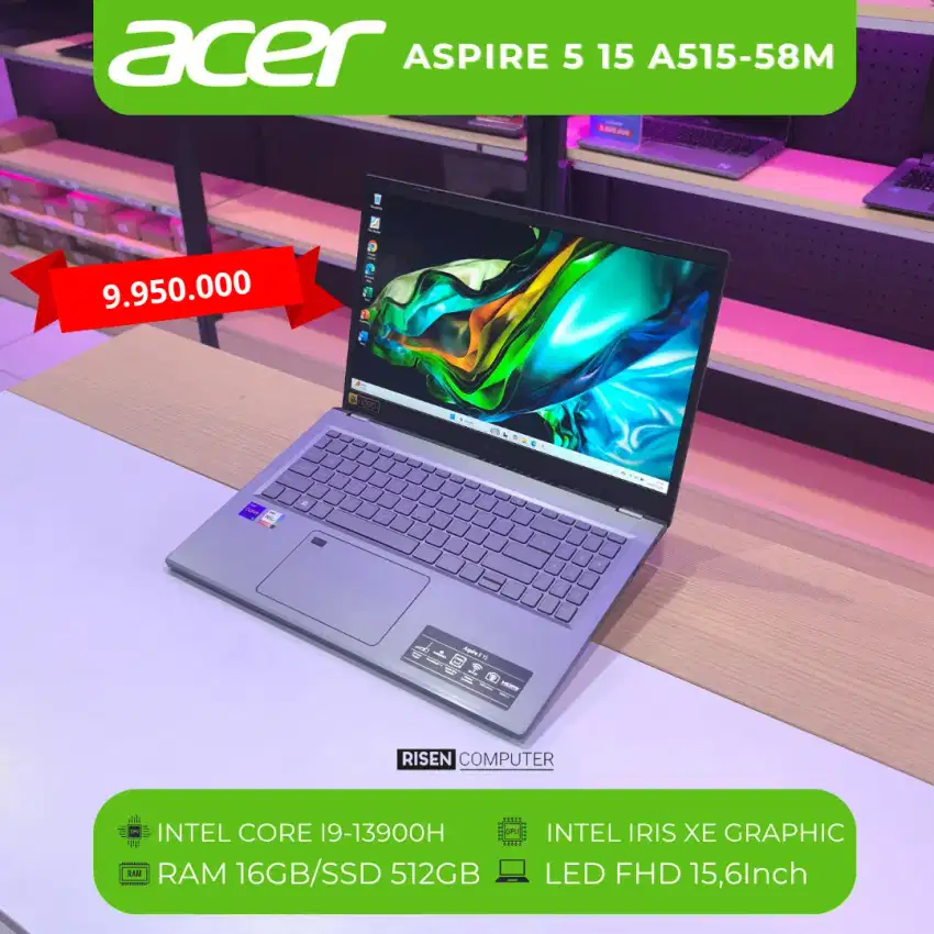 Laptop Acer Aspire 5 15 A515 I9-13900H RAM16GB SSD512GB FHD 15,6inch