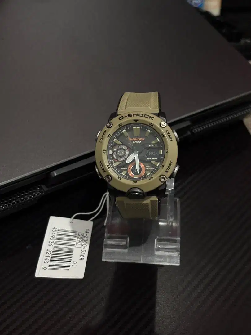 Jam Casio Gshock / G-Shock GA2000 Carbon core guard (military)