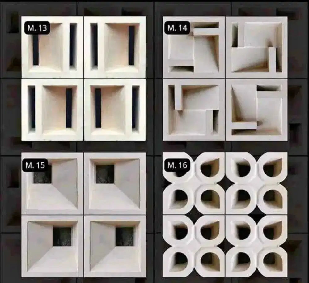 Rosterbeton minimalis macam motif