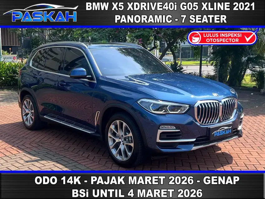 7 seater Odo=14k TAX=MARET2026 Bunga=4,7% BMW X5 Xdrive 40i Xline 2021