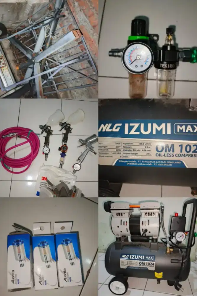 Kompresor,spray gun dll jual semua