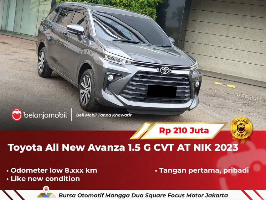 [ LOW KM 8RB ] Toyota All New Avanza 1.5 G CVT AT Abu 2023/2024