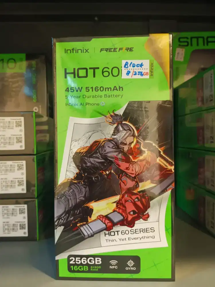 INFINIX HOT 60i 8+8/256 NEW GARANSI RESMI