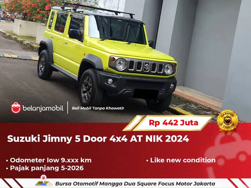 [ LOW KM 9RB ] Suzuki Jimny 5 Door 4x4 AT Kuning 2024/2025