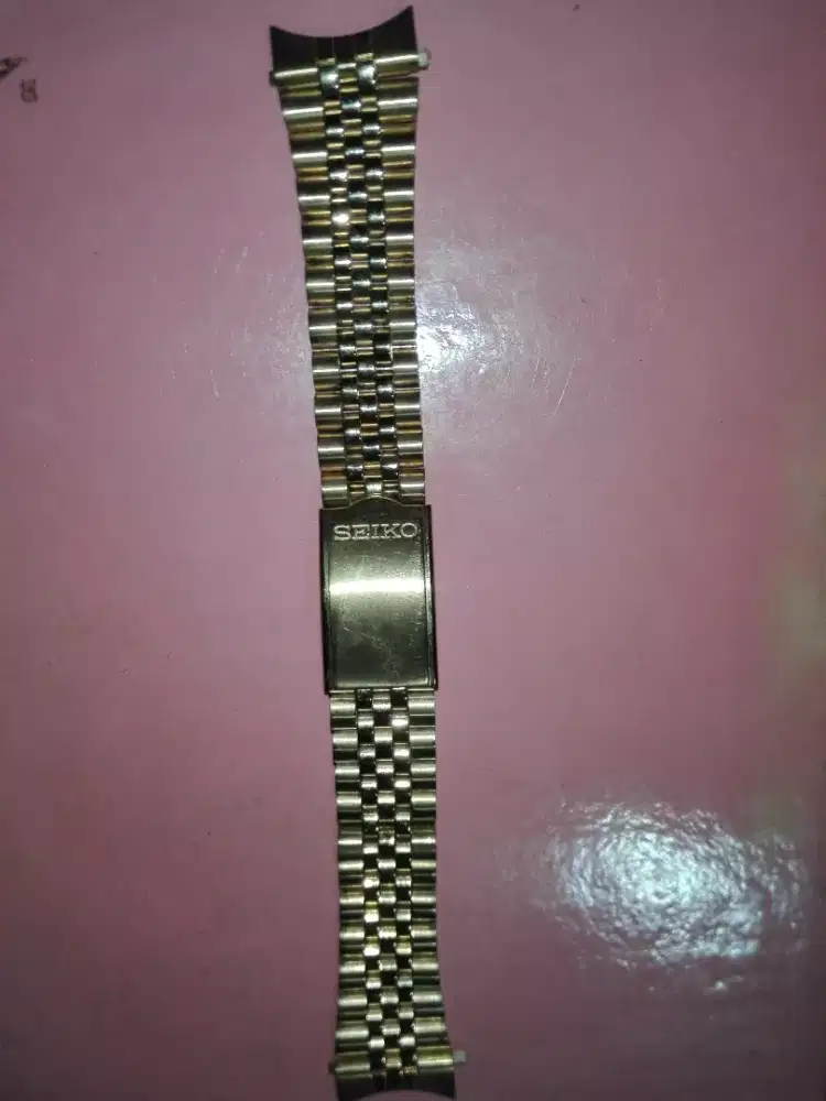 Strap Jamtangan Seiko Baru Kuning Mulus.