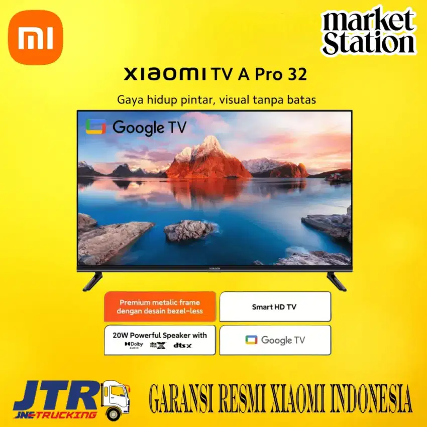 XIAOMI MI TV A PRO 32 INCH GOOGLE TV ANDROID GARANSI RESMI NEW