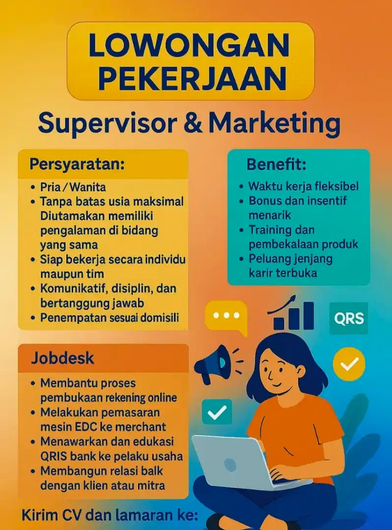 LOKER SUPERVISOR & SALES