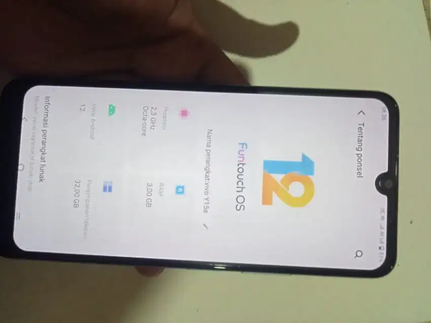 Di jual BU cepat hp Vivo y15s ram 3/32, lokasi jakpus