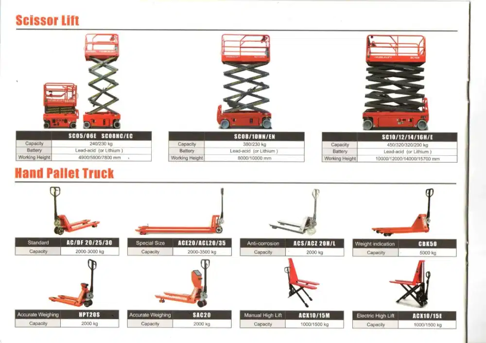 Full Elektrik Scissor Lift Jawa Tengah
