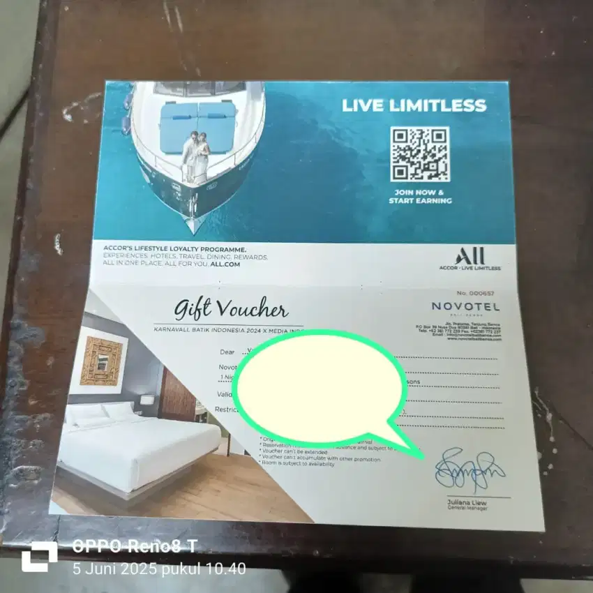 Voucher hotel novotel bali bintanG 5