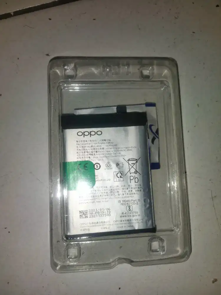 batre Oppo Reno 6 4G original pabrik