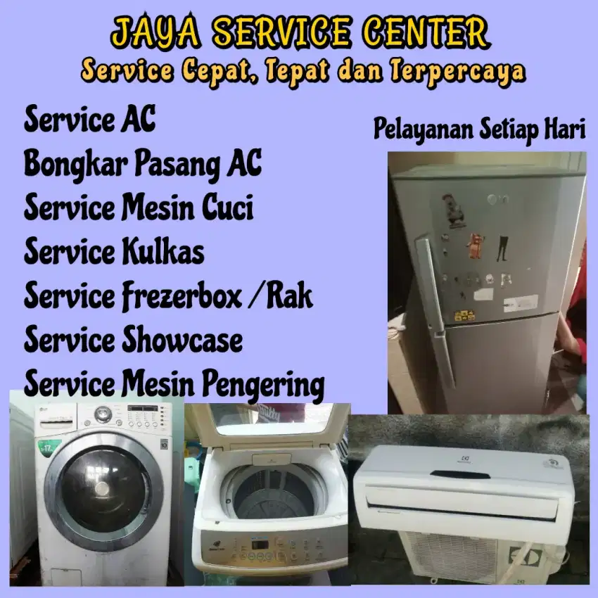 Service AC Mesin Cuci Bongkar Pasang AC Servis Kulkas Frezer Tegalsari
