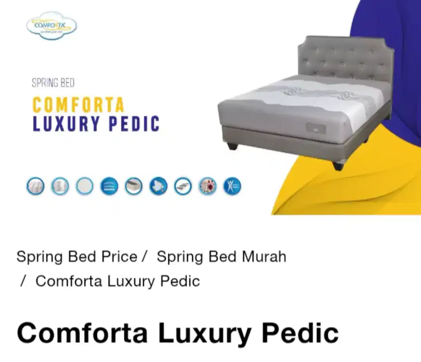 Kasur dan dipan comforta luxury pedic size 160x200