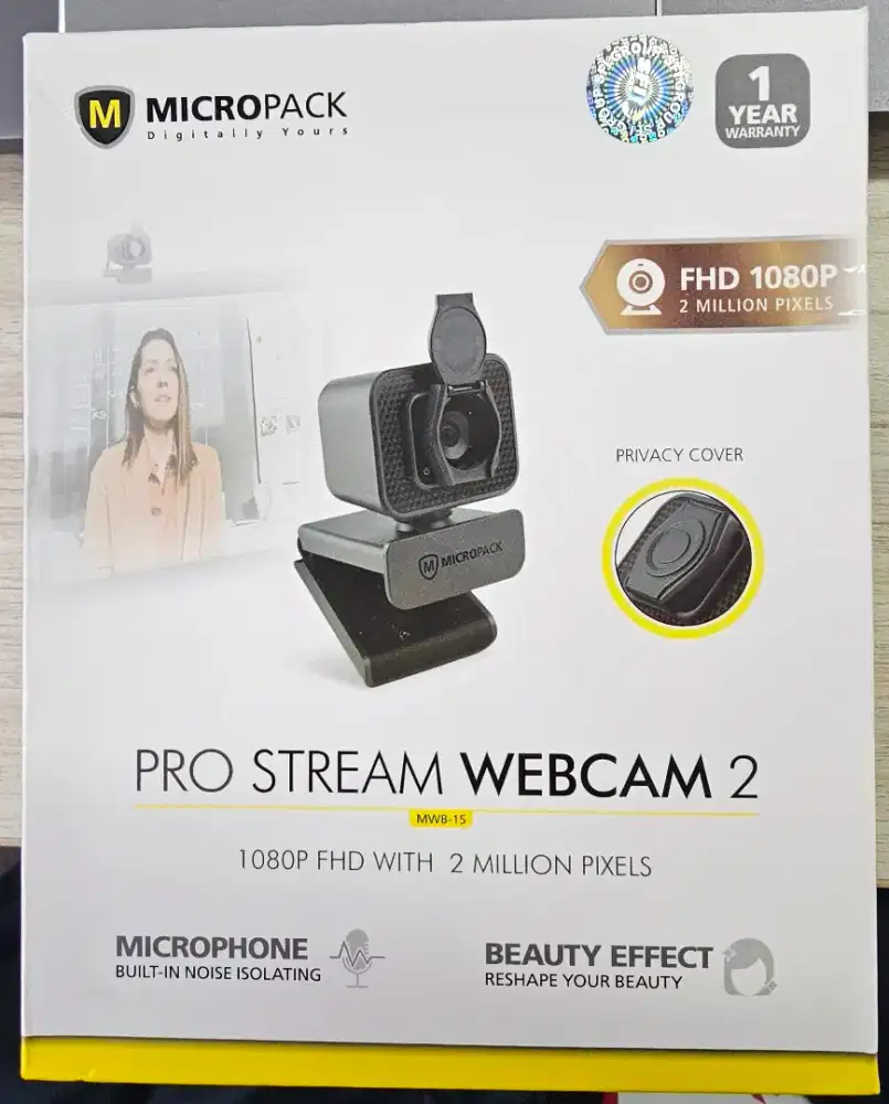 Micropack Pro Stream Webcam 2 (MWB-15) kondisi baru satu kali pakai.