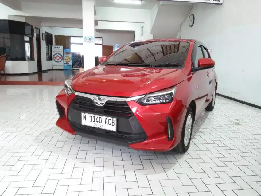 Toyota Agya G 1.2L CVT Tahun 2023 Merah Metalik