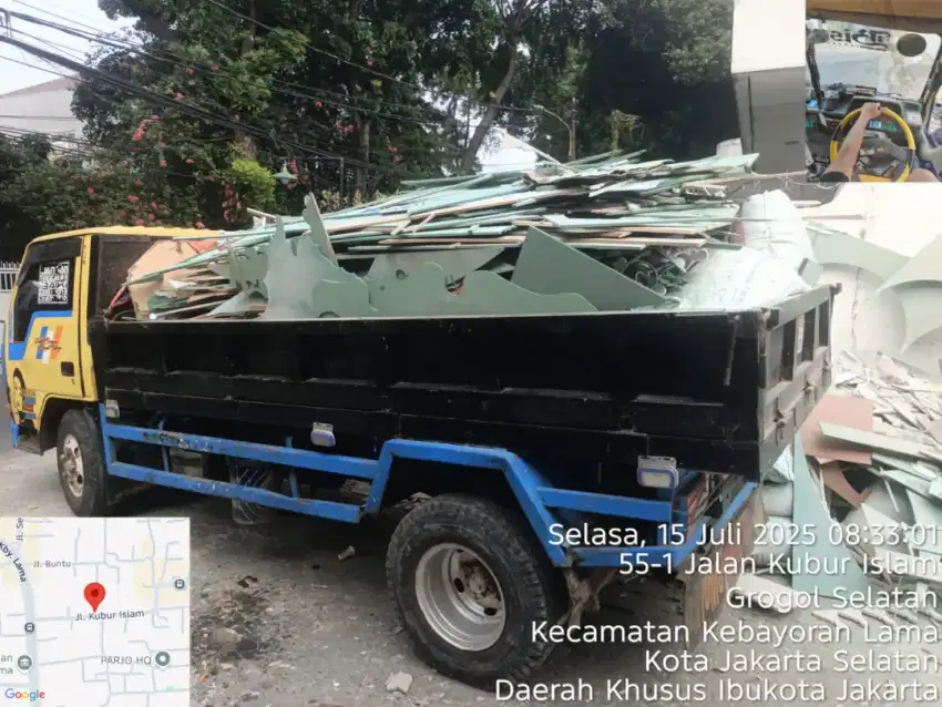 Jasa buang puing sampah rumah tangga