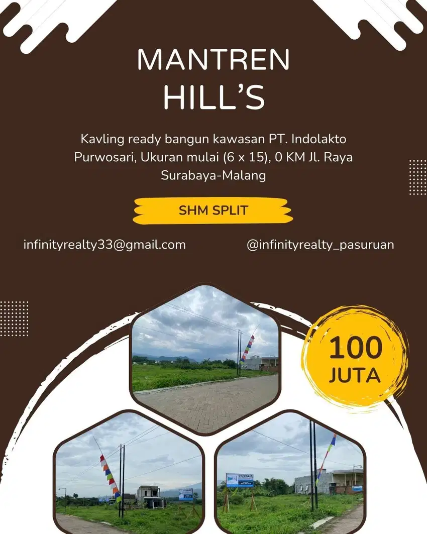 Rumah luas 90 m2 harga 100 juta 3 km dari pintu tol Purwodadi Pasurua