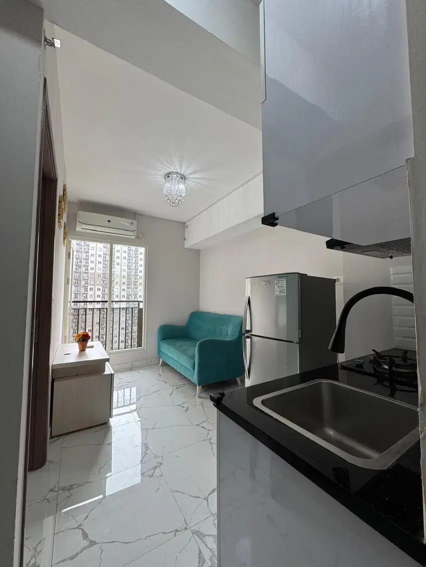 DIJUAL APARTEMEN PODOMORO GOLF VIEW TIPE 2BR FULL FURNISHED BU 450JT.