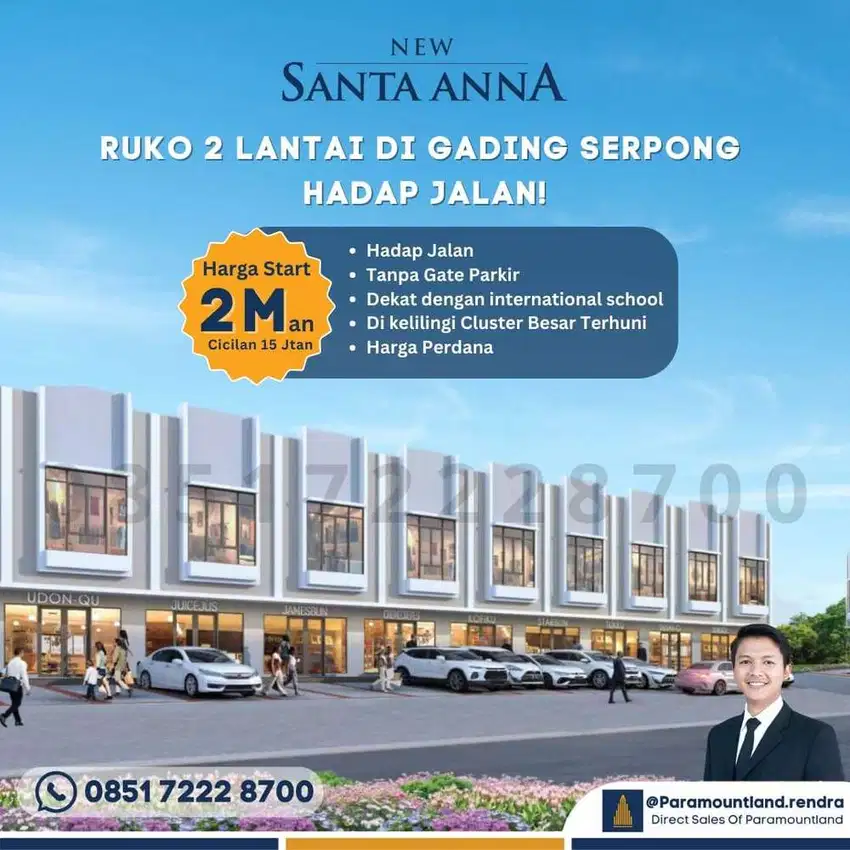 Ruko Termurah Di Gading Serpong Lokasi Strategis Ruko Santa Anna