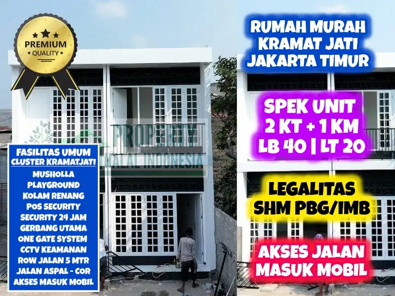 Jual Rumah Murah Kramatjati Jakarta Timur - Akses Masuk Mobil - SHM
