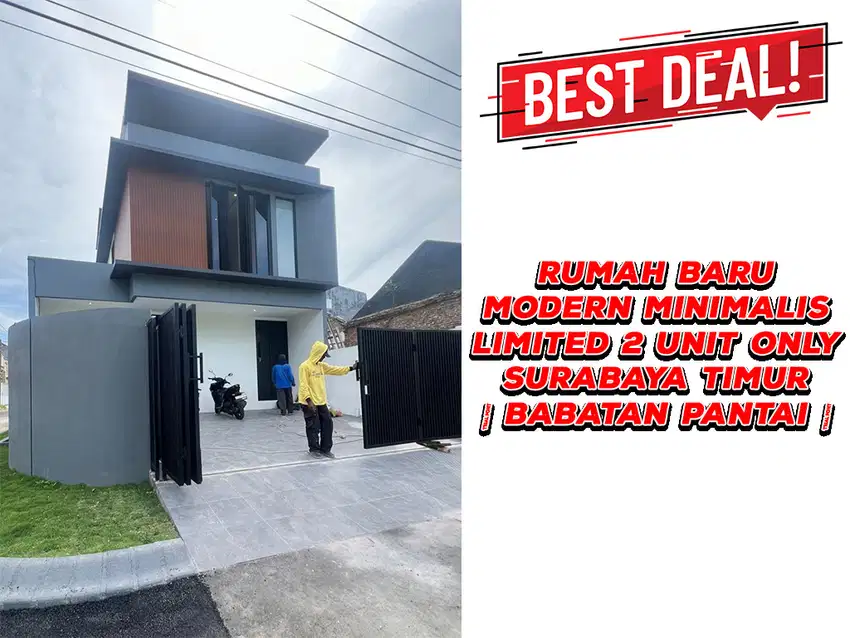 Jual Rumah Baru Babatan Pantai dkt Kenjeran Surabaya LIMITED 2 UNIT