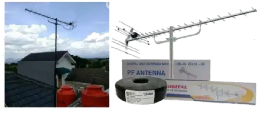 Ahli jasa pasang antena TV digital service parabola dan camera CCTV