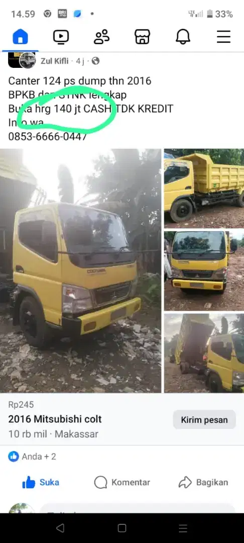 Mitsubitshi canter 125 HD